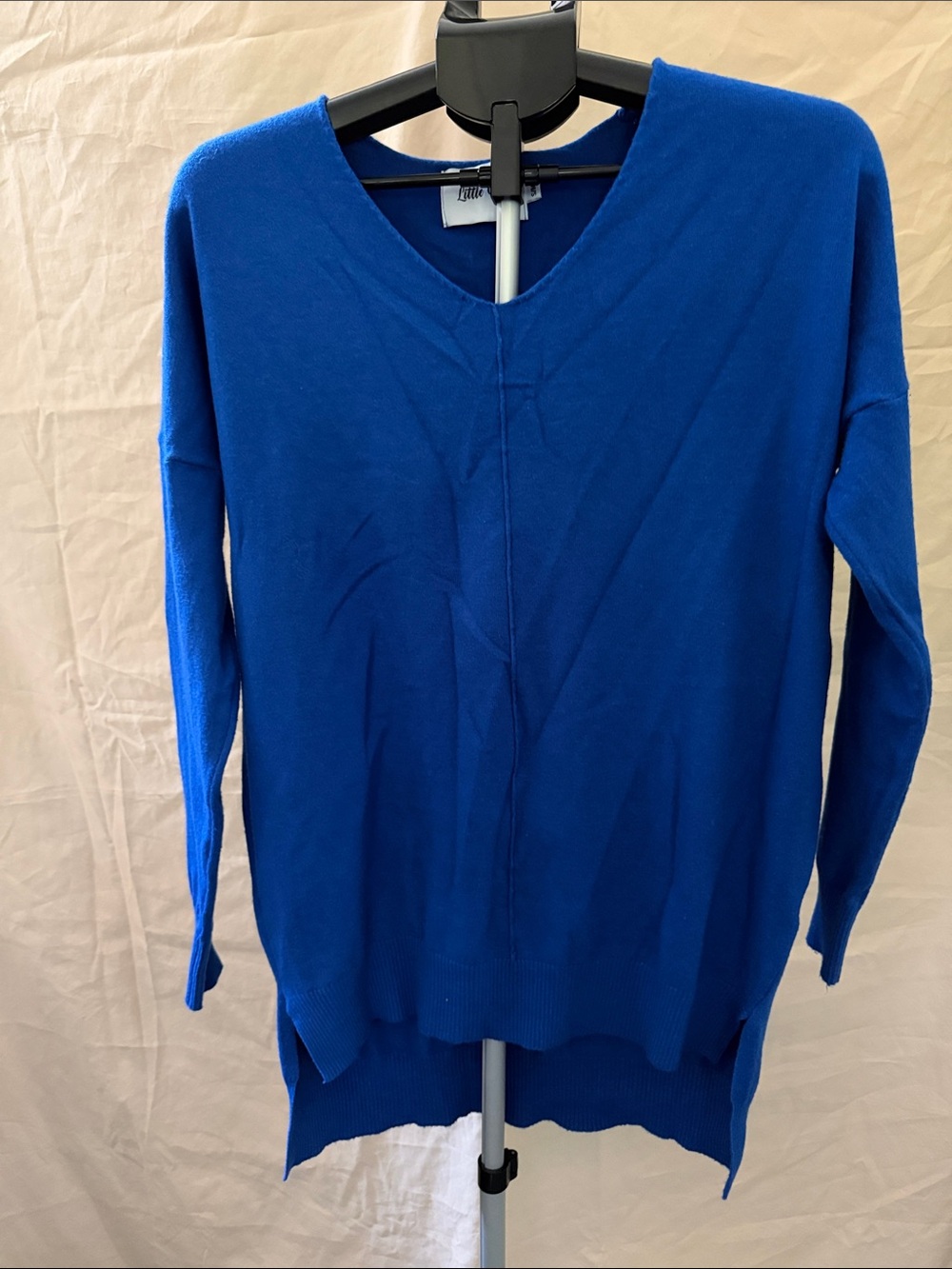 Classic V-Neck Sweater in Royal Blue